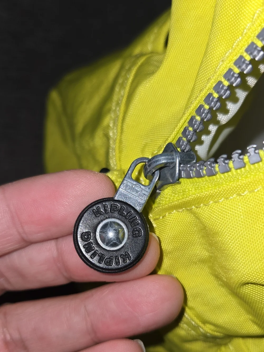 Kipling Yellow Satchel with Monkey Keychain